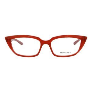 Balenciaga Womens Cat Eye Red Red Transparent Fashion Designer Eyewear